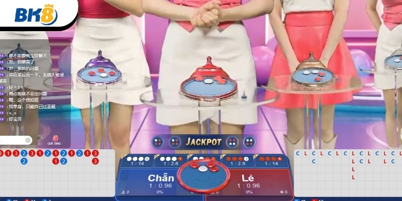 Chơi xóc đĩa online BK8 cần đoán các quân vị 