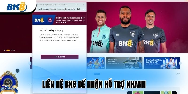 Liên hệ BK8 để nhận hỗ trợ nhanh 