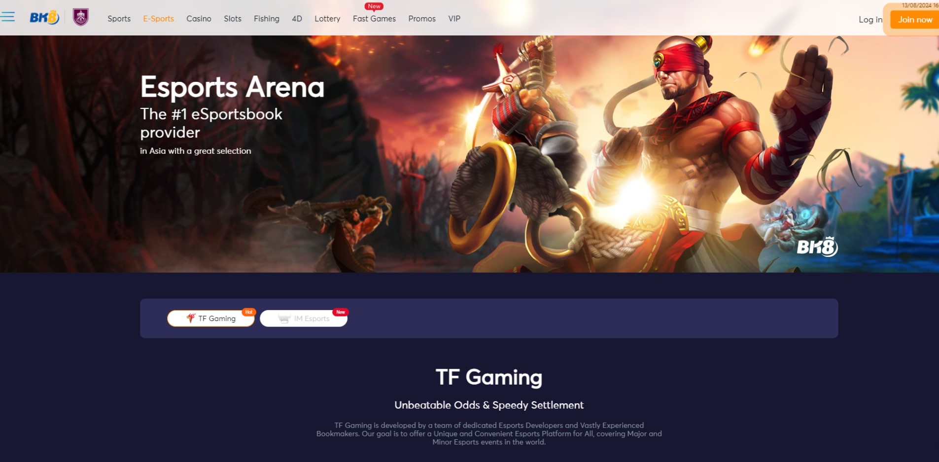 Esport Bk8