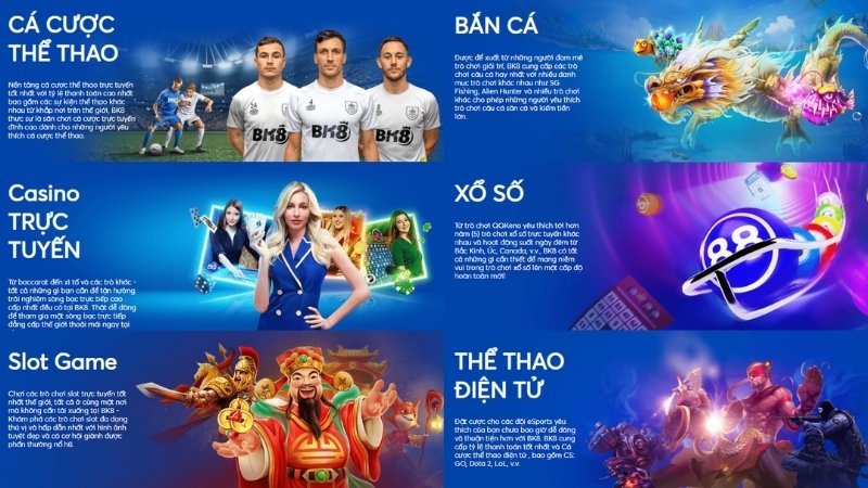 BK8 - nền tảng giải trí trực tuyến đa năng 