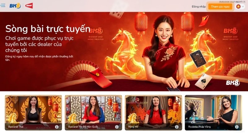 Sòng bài livestream đẳng cấp 